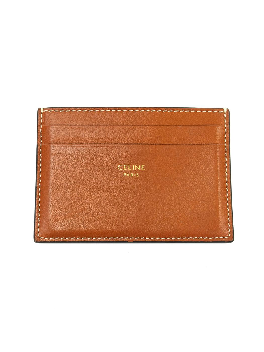 CELINE 赛琳 卡包 名片夹 证件夹 棕色 管理编号：10628