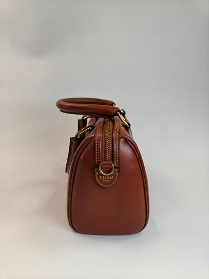 CELINE 赛琳凯旋门2Way手提包 斜挎包 棕褐色 管理编号：10778