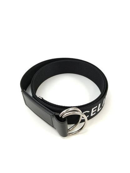 CELINE Logo Belt Men's Black Size 115 Ref: 10970