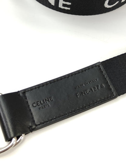 CELINE Logo Belt Men's Black Size 115 Ref: 10970