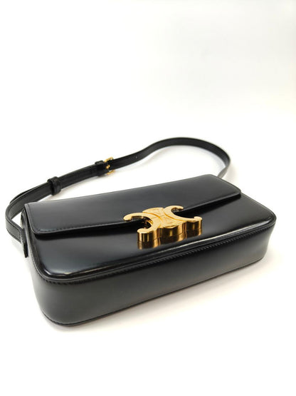 CELINE セリーヌ トリオンフ クロード ショルダーバッグ ブラック 管理番号：11050
