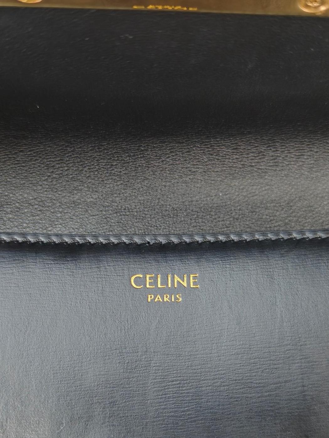 CELINE セリーヌ トリオンフ クロード ショルダーバッグ ブラック 管理番号：11050
