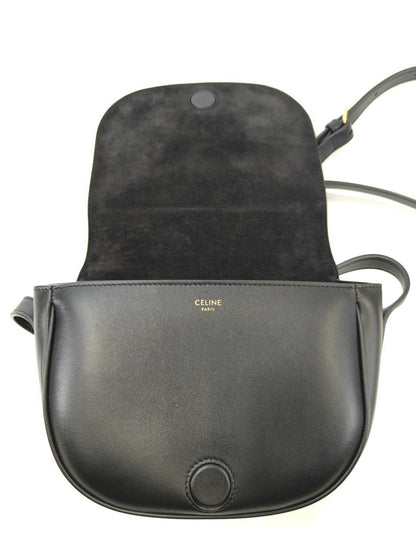 CELINE セリーヌ フォルコ キュイル トリオンフ ショルダーバッグ ブラック 管理番号：11125