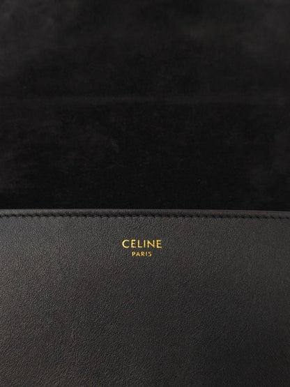 CELINE セリーヌ フォルコ キュイル トリオンフ ショルダーバッグ ブラック 管理番号：11125