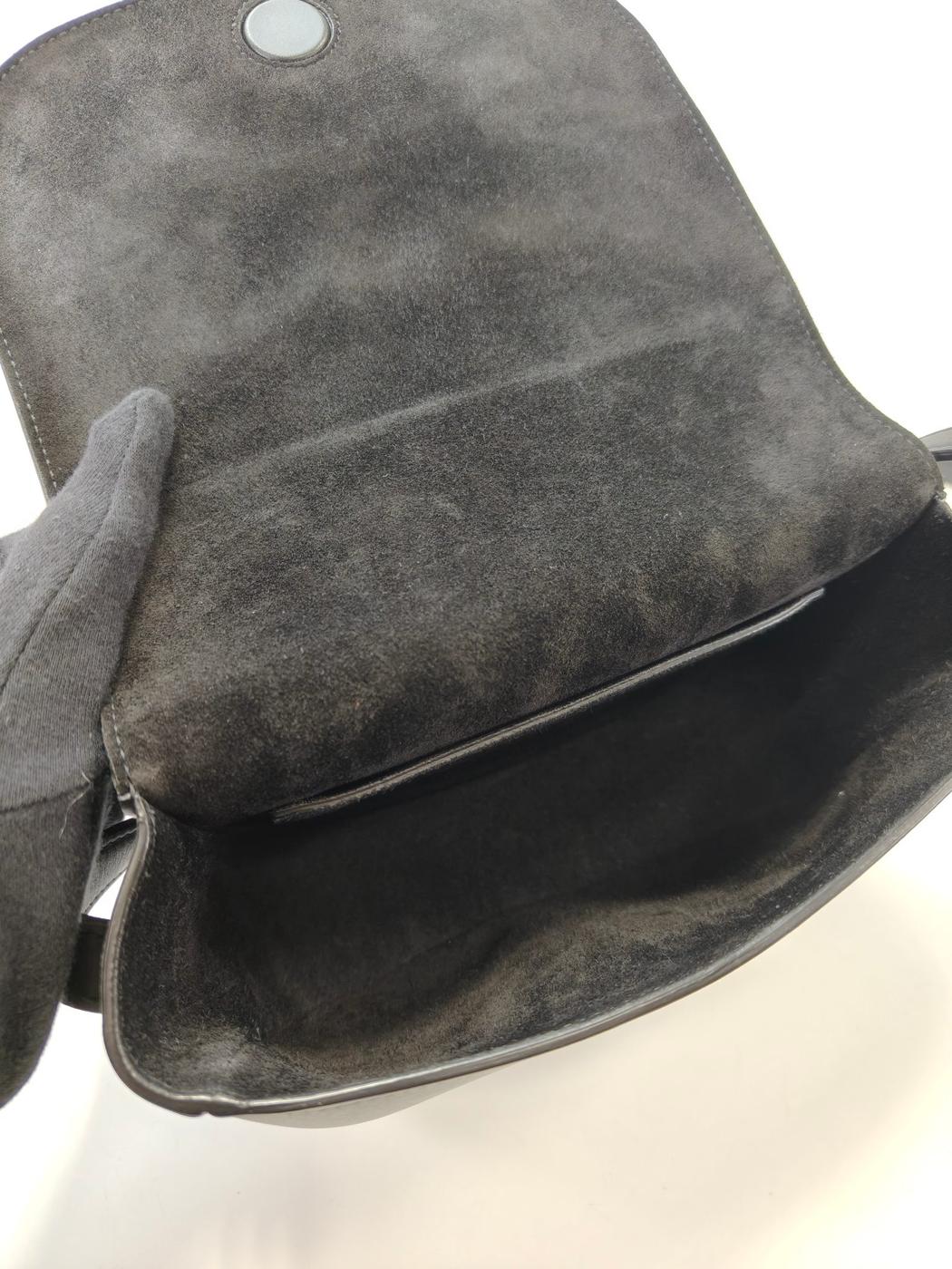 CELINE セリーヌ フォルコ キュイル トリオンフ ショルダーバッグ ブラック 管理番号：11125