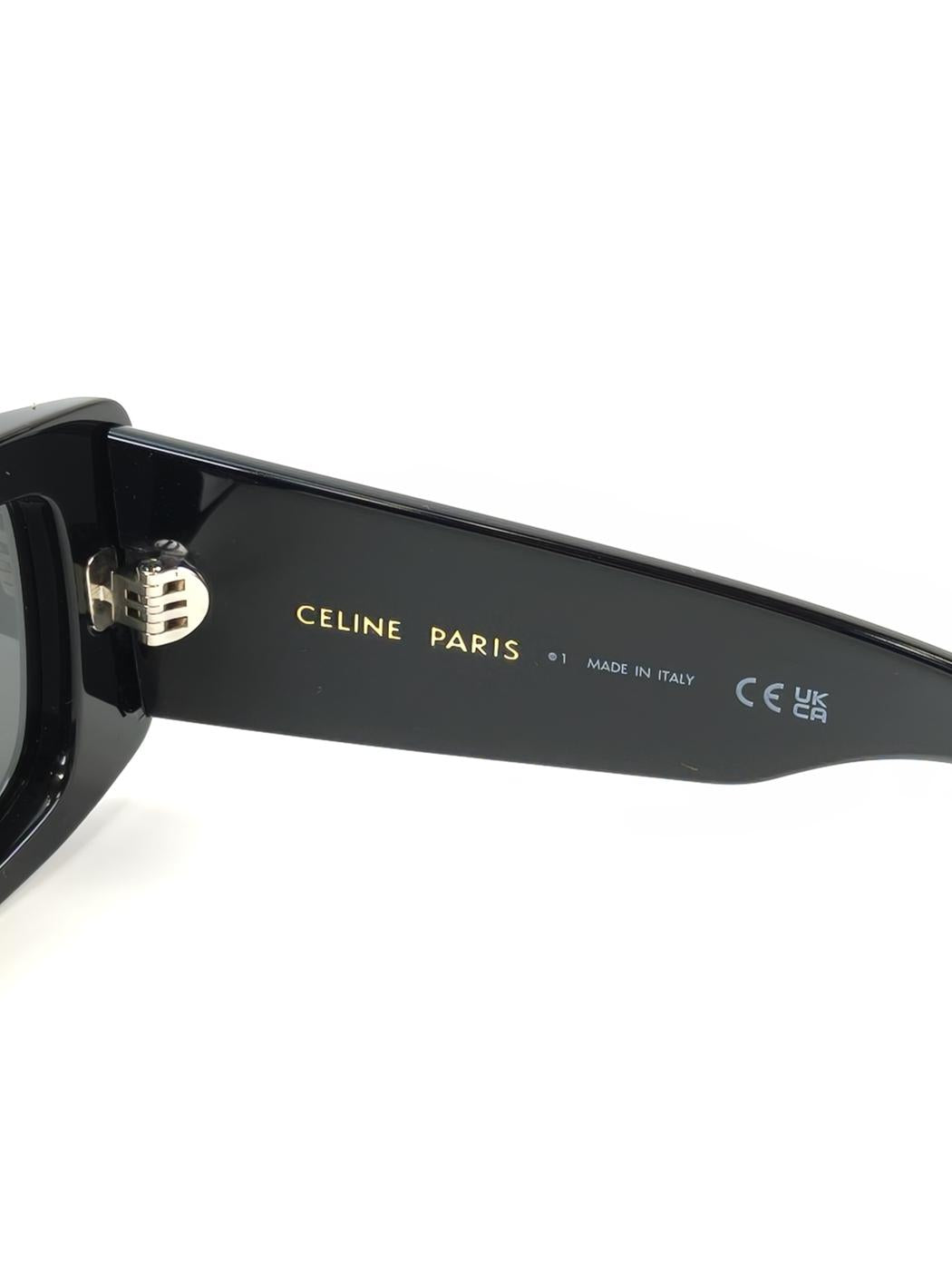 CELINE セリーヌ トリオンフ XL 01 サングラス ブラック×シルバー 未使用 管理番号：11152