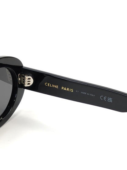 CELINE セリーヌ トリオンフ 01 サングラス オーバル ブラック×ゴールド 未使用 管理番号：11153