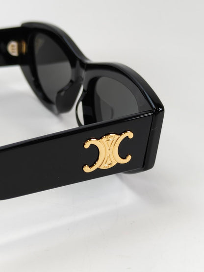 CELINE セリーヌ トリオンフ 15 サングラス ブラック×ゴールド 未使用 管理番号：11154