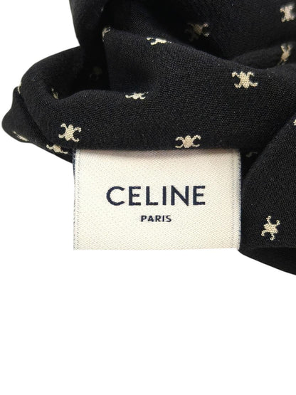 CELINE セリーヌ トリオンフ シルク シュシュ ブラック 管理番号：11269