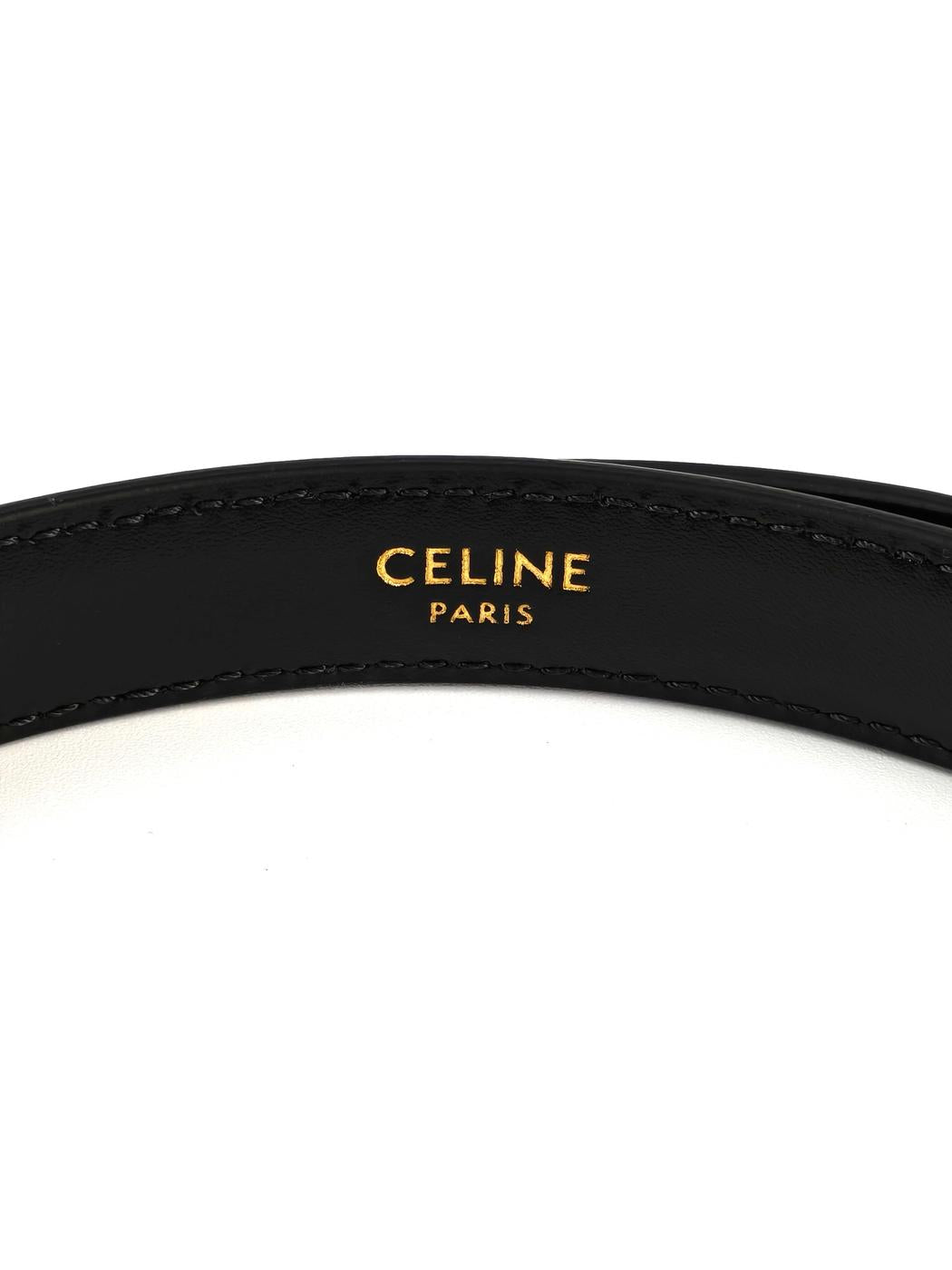 CELINE セリーヌ トリオンフ ベルト ブラック サイズ70 管理番号：11301