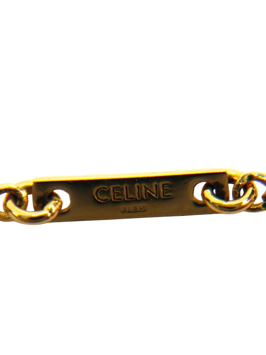CALINE セリーヌ トリオンフ ストーン ネックレス ゴールド 管理番号：11311