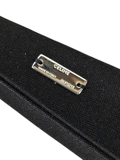 Celine セリーヌ トリオンフ カチューシャ ブラック×シルバー 管理番号：11381