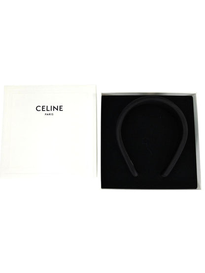 Celine セリーヌ トリオンフ カチューシャ ブラック×シルバー 管理番号：11381