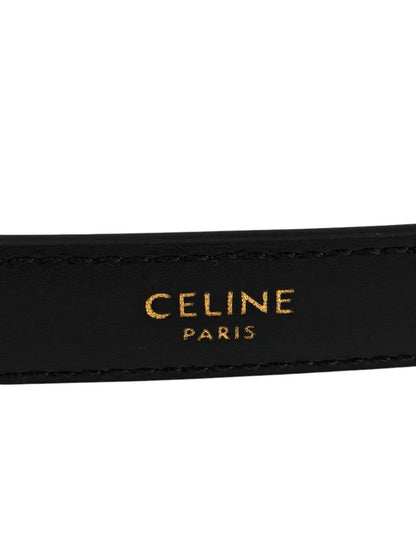 Celine セリーヌ トリオンフ ベルト ブラック×ゴールド 管理番号：11476