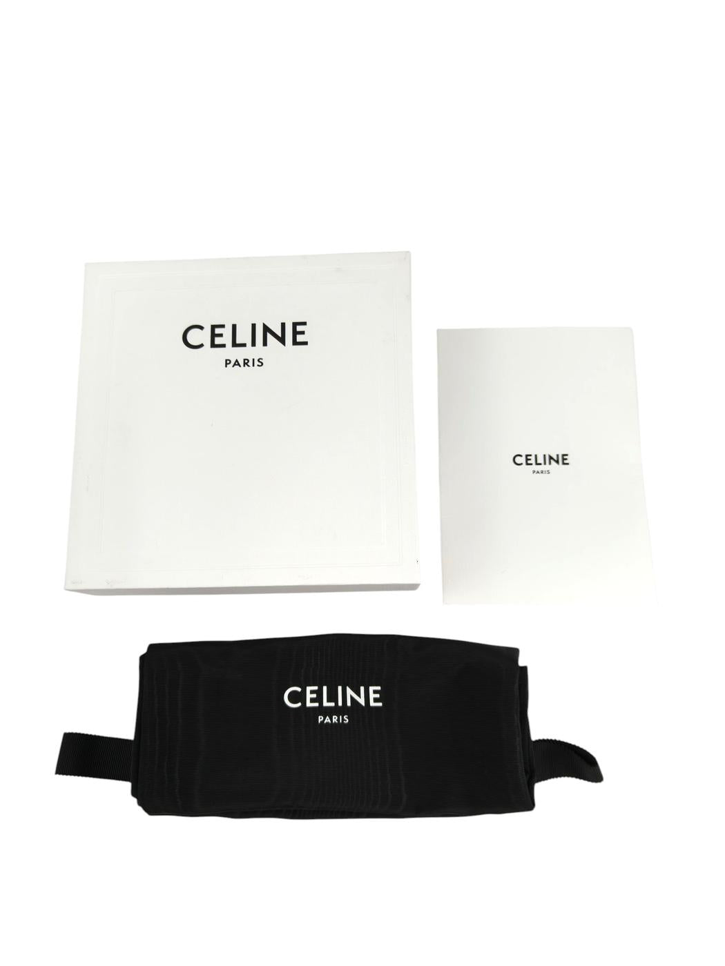Celine セリーヌ トリオンフ ベルト ブラック×ゴールド 管理番号：11476