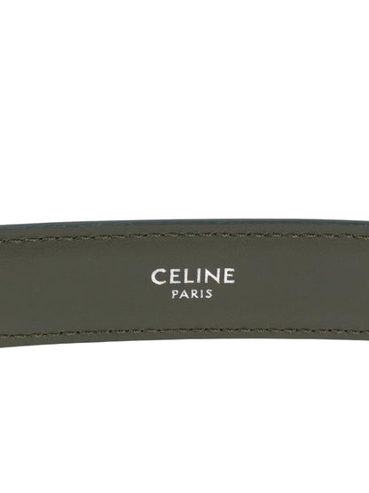 Celine セリーヌ トリオンフ 未使用 銀×黒（革）ベルト トリヨンレザー 管理番号：11555
