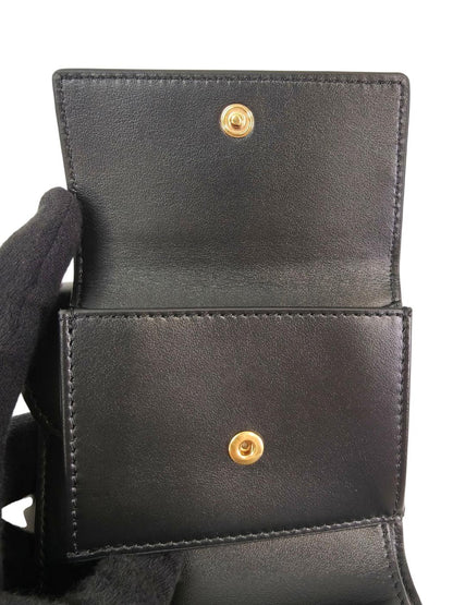 Celine セリーヌ トリオンフ 三つ折り財布 ブラック 管理番号：11640