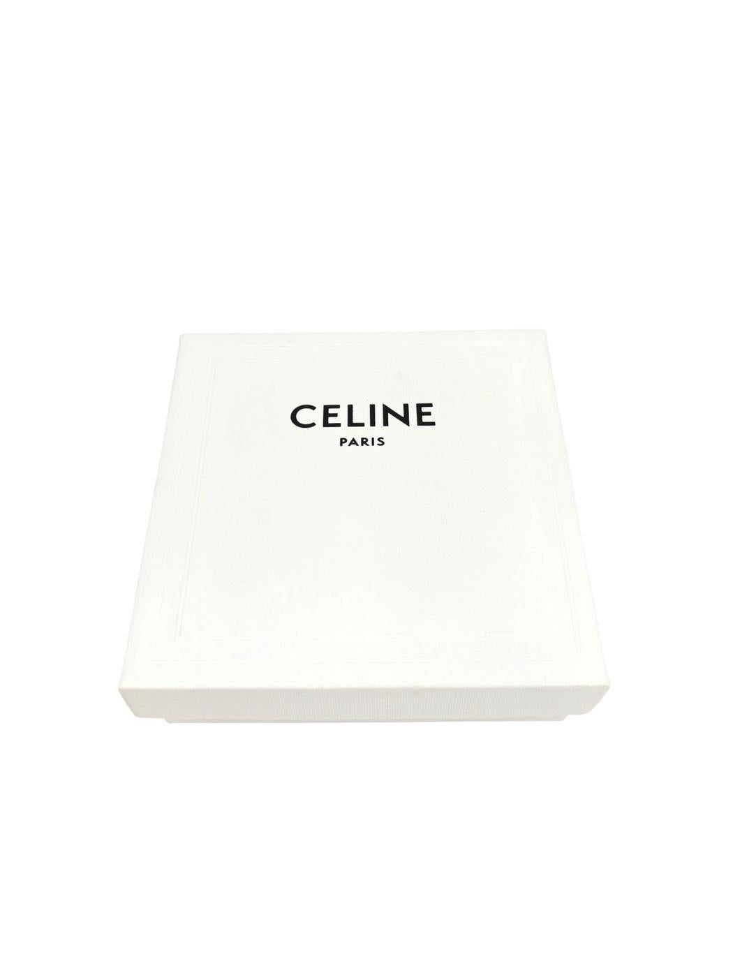 Celine セリーヌ ノット スモールフープ ピアス シルバー 管理番号：11653