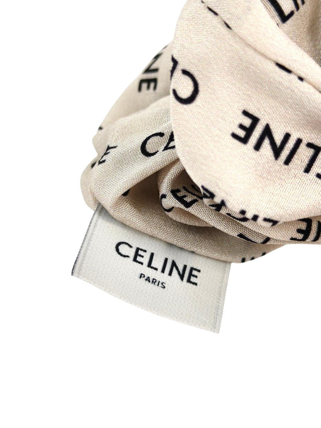 Celine セリーヌ トリオンフ付き 黒文字 レイユーユシュシュ ベージュ 管理番号：11656