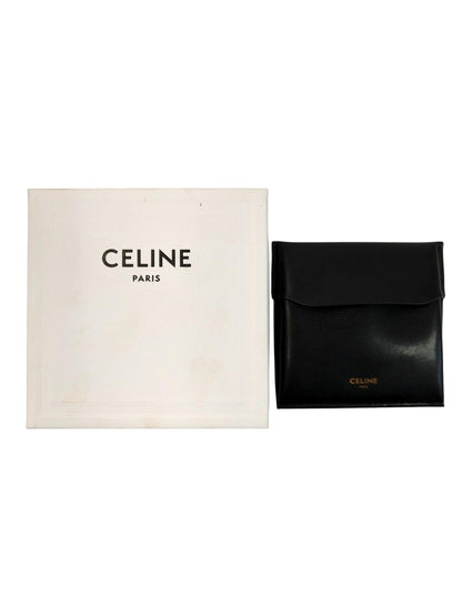 Celine セリーヌ トリオンフ アシンメトリック フープ ピアス シルバー 管理番号：11671
