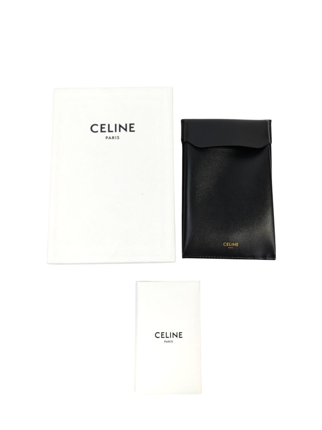 Celine セリーヌ トリオンフ ラインストーン ネックレス ゴールド 管理番号：11681