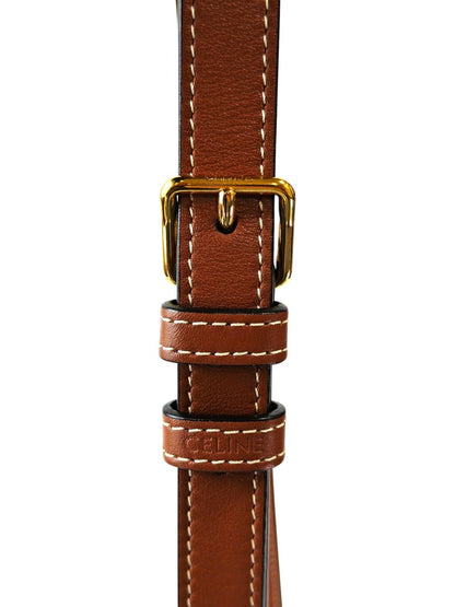 Celine 思琳 Folco Cuir Triomphe 单肩包 棕色 款号：11688