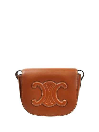 Celine 思琳 Folco Cuir Triomphe 单肩包 棕色 款号：11688