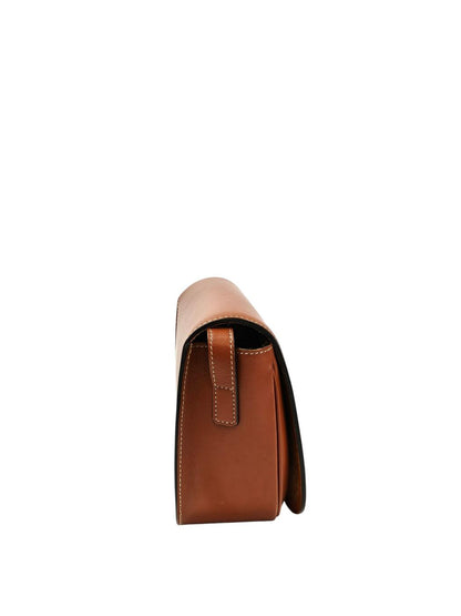 Celine 思琳 Folco Cuir Triomphe 单肩包 棕色 款号：11688