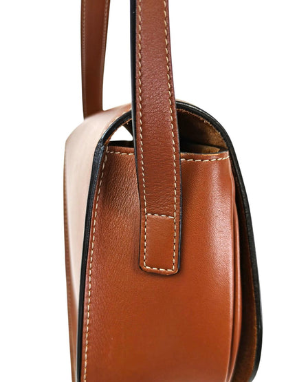 Celine 思琳 Folco Cuir Triomphe 单肩包 棕色 款号：11688