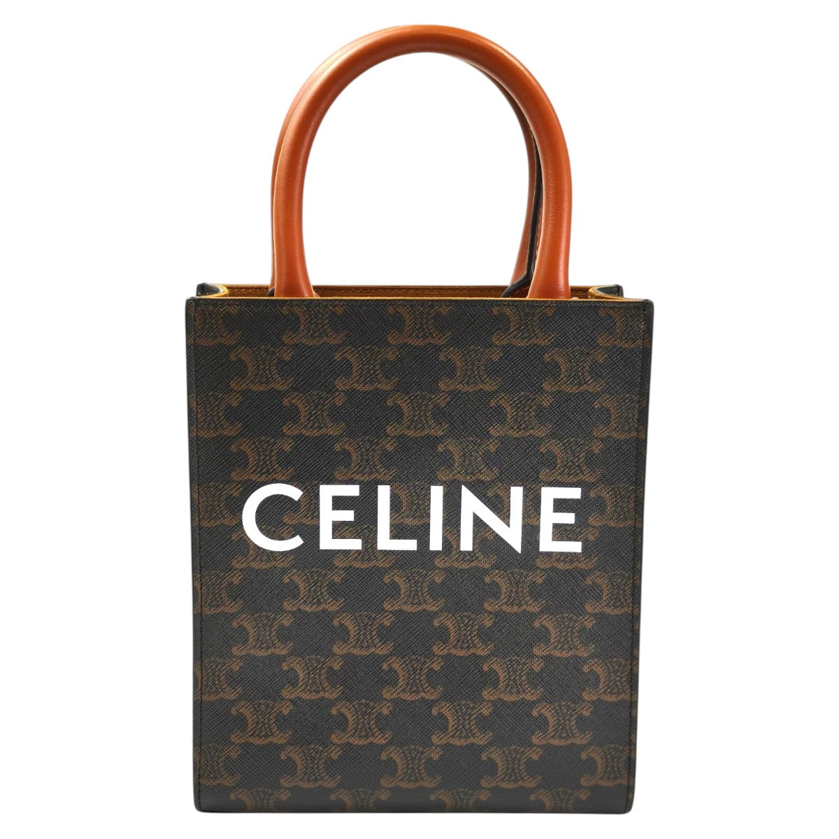 Celine セリーヌ ミニ バーティカルカバ 2way ショルダーバッグ ブラウン 管理番号：11689