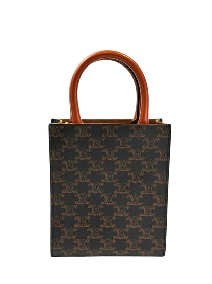Celine セリーヌ ミニ バーティカルカバ 2way ショルダーバッグ ブラウン 管理番号：11689