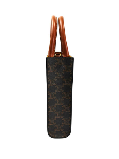 Celine セリーヌ ミニ バーティカルカバ 2way ショルダーバッグ ブラウン 管理番号：11689