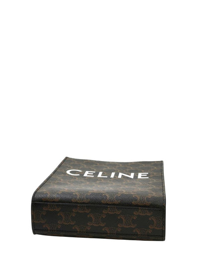 Celine セリーヌ ミニ バーティカルカバ 2way ショルダーバッグ ブラウン 管理番号：11689