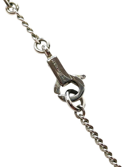 Celine Triomphe Necklace in Rhodium Finish Brass & Crystal Stones Silver, Reference Number: 11735