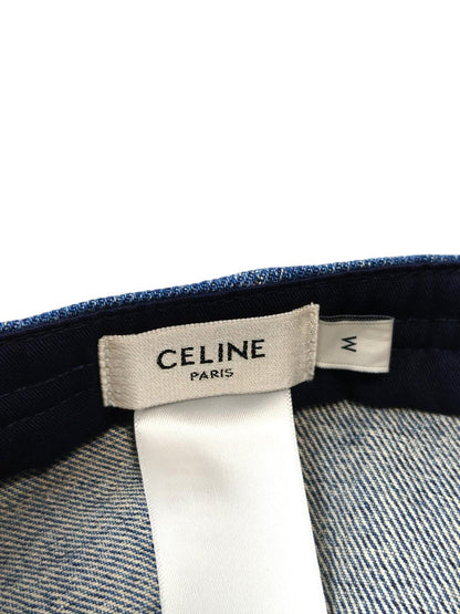 Celine セリーヌ トリンオンフ ベースボールキャップ Mサイズ デニム 管理番号：11776
