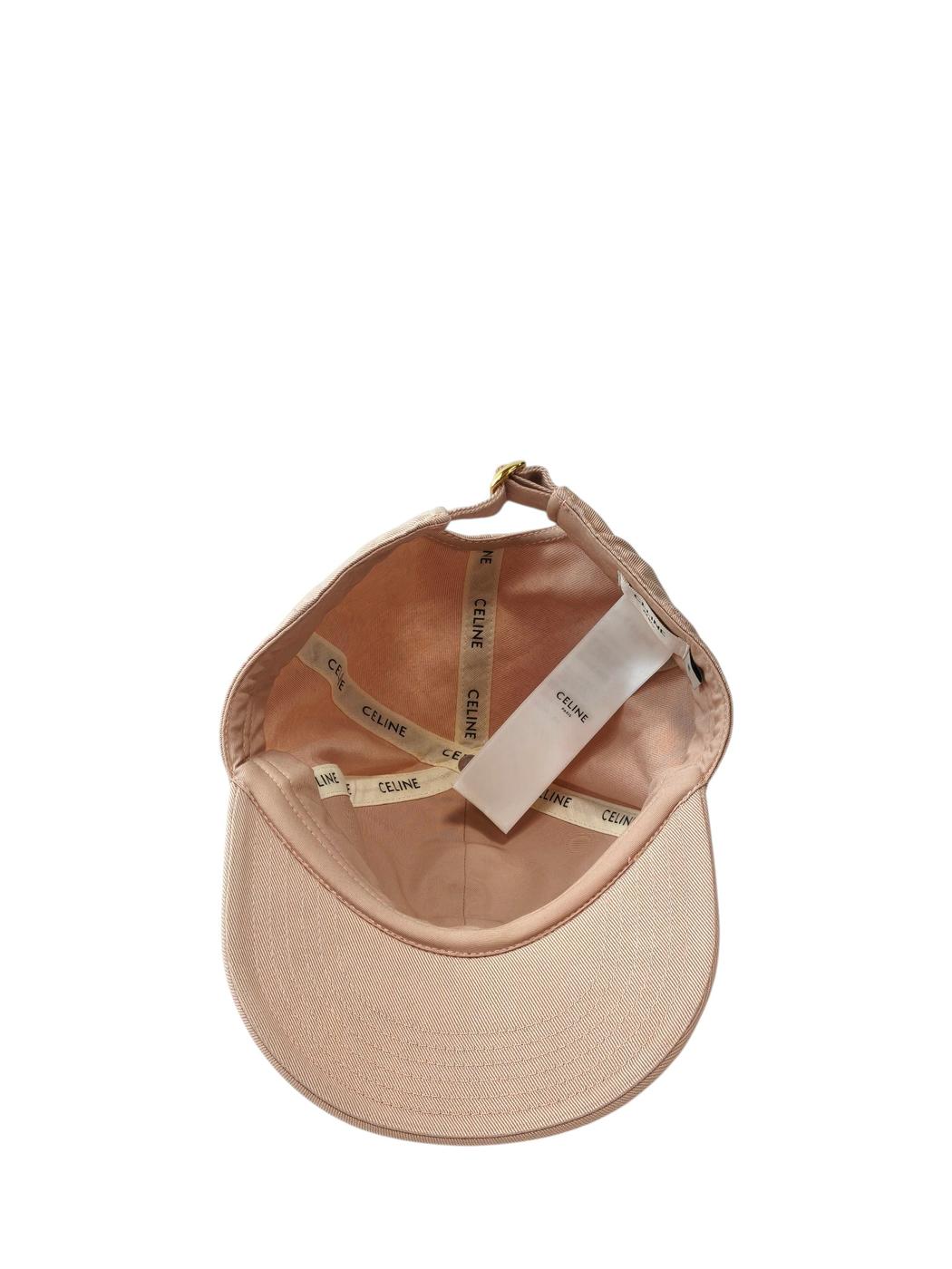 Celine セリーヌ トリンオンフ キャップ Mサイズ キャップ ピンク 管理番号：11777