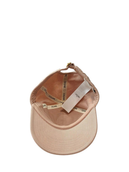 Celine セリーヌ トリンオンフ キャップ Mサイズ キャップ ピンク 管理番号：11777