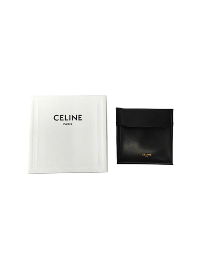 Celine 赛琳 凯旋门标志耳环 金色黄铜材质 管理编号：11794
