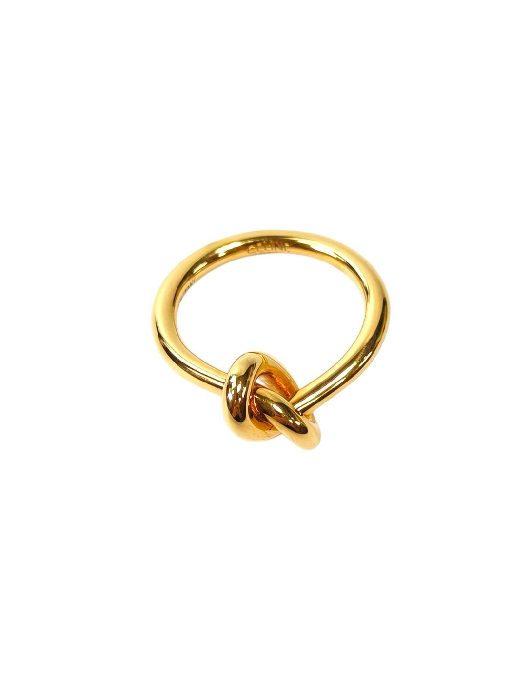 Celine Knot Ring Gold #50 Ring Gold Control Number: 11799