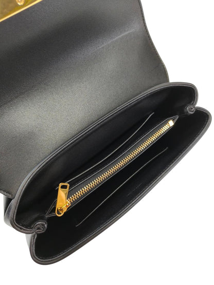 Celine トリオンフ2wayカーフスキン ニノ ショルダーバッグ 黒×金 管理番号：11850