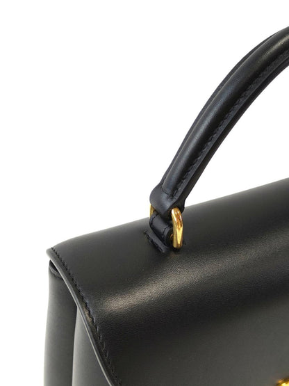 Celine トリオンフ2wayカーフスキン ニノ ショルダーバッグ 黒×金 管理番号：11850