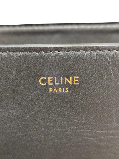 Celine トリオンフ2wayカーフスキン ニノ ショルダーバッグ 黒×金 管理番号：11850