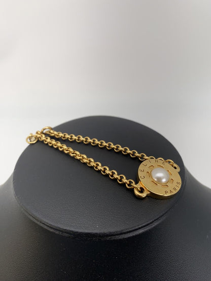 CELINE セリーヌ ブレスレット フェイクパール ゴールド 管理番号：8951