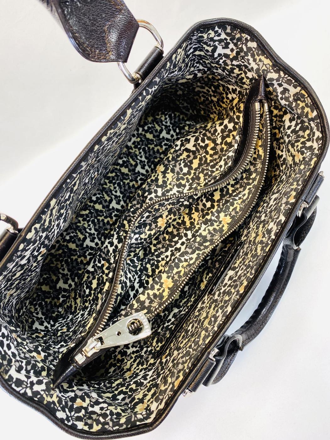 CELINE Boogie 牛仔布 Triomphe 印花手提包 海军蓝 控制编号：9610