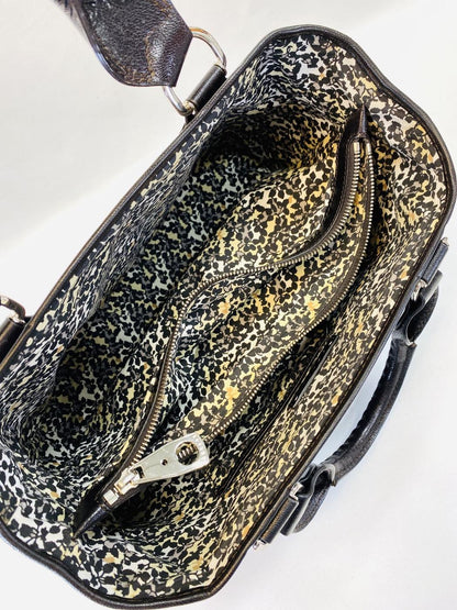CELINE Boogie 牛仔布 Triomphe 印花手提包 海军蓝 控制编号：9610