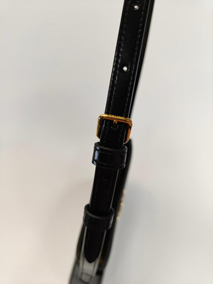 Celine Triomphe 单肩包，黑色，11570，控制编号：9858