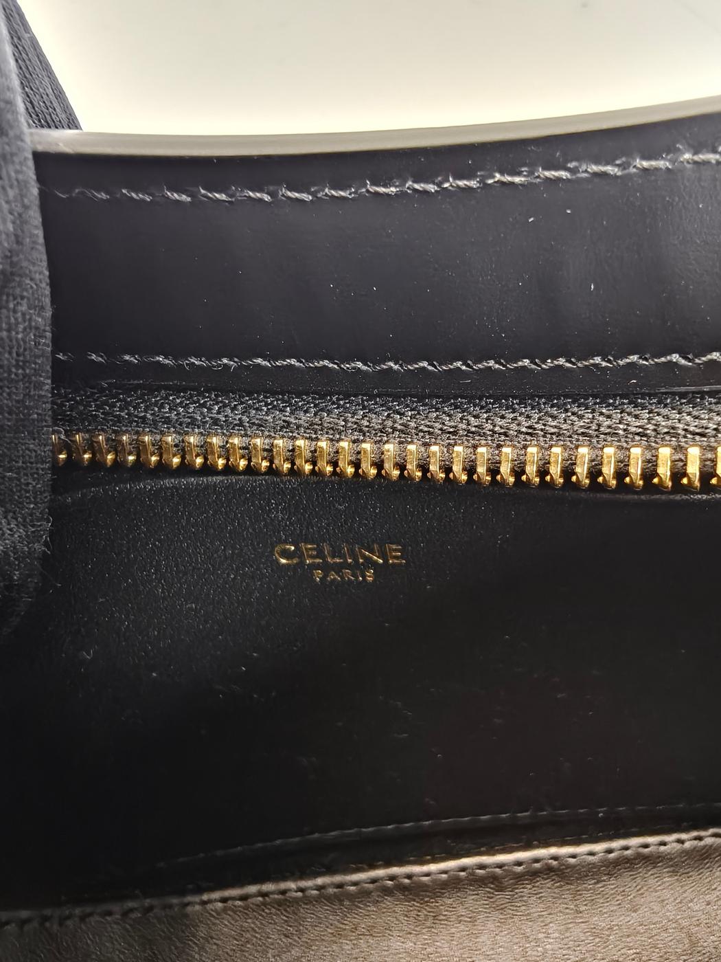 Celine Triomphe 单肩包，黑色，11570，控制编号：9858