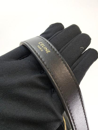 CELINE 中号 Ava Triomphe 单肩手提包，黑色，控制编号：9889