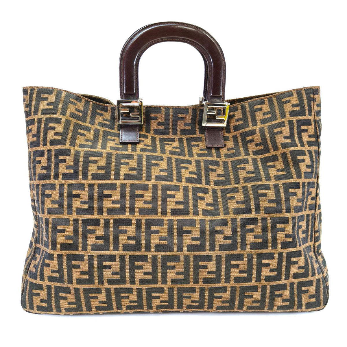 FENDI フェンディ ズッカ柄 トートバッグ 26693 ブラウン 管理番号：10429