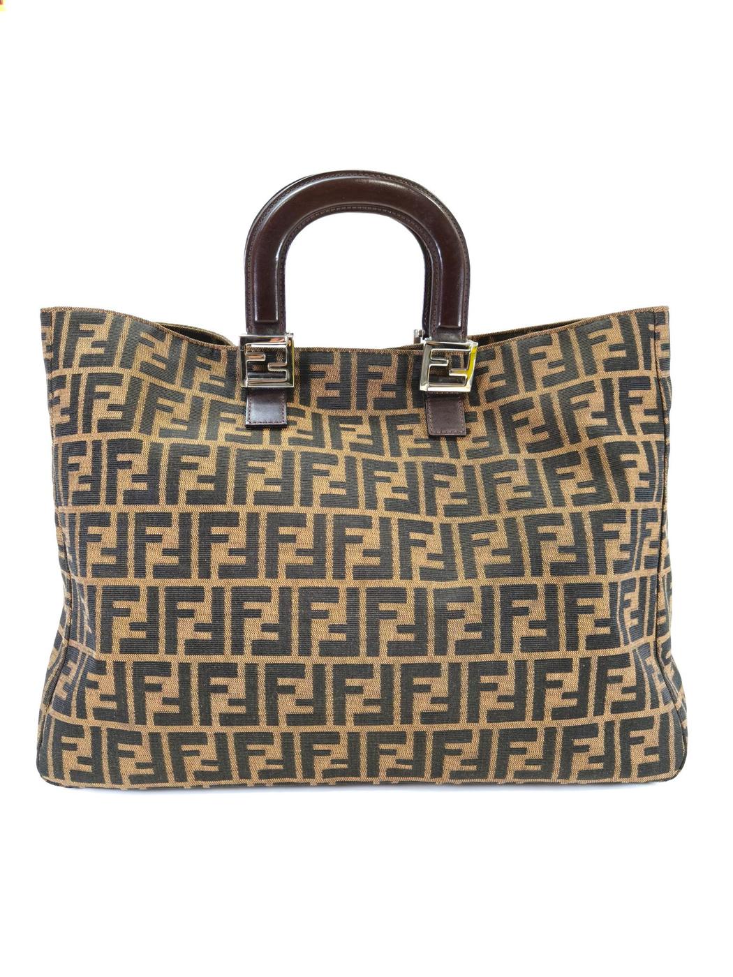 FENDI フェンディ ズッカ柄 トートバッグ 26693 ブラウン 管理番号：10429